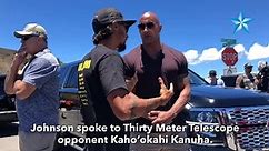 Dwayne "The Rock" Johnson visits Mauna Kea