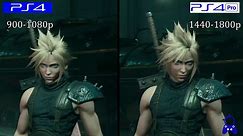 Final Fantasy VII Remake | PS4 vs PS4 Pro | Graphics Comparison | Comparativa