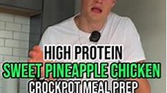 Sweet pineapple chicken crockpot meal prep✅ | Johnny Hadac