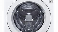 LG 4.5 Cu. Ft. White Ultra Large Front Load Washer - WM3400CW