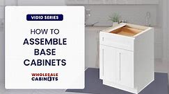 Vivid Series - How to Assemble Single Drawer Base Cabinets