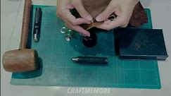 CRAFTMEMORE 3/4" Grommet Tool Kit Eyelet Setting Tool Grommet Setter Hole Punch Cutter & Pack of 10 Grommets (3/4" (19mm) Inside Diameter)