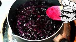 Blueberry Jam but with no pectin「UB Cooking」