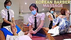 Full Service massage at Vietnamese Barber Shop by lovely lady (Part2) | Barber Shop ASMR massage