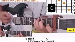 If Tomorrow Never Comes - Ronan Keating guitar chords w/ lyrics & strumming tutorial | Bert's Guitar Tutorials