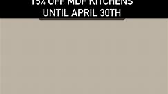 Prestige Kitchens 50TH Anniversary Spring Sale!! 15% off MDF kitchens until April 30th!!! | Prestige Kitchens, Home Decor, and Floral Studio