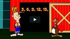 Learn to multiply by 3 in minutes with Powerdot Math skip counting songs! www.Powerdotmath.com
