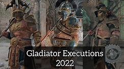 For Honor - All Gladiator Executions (2022)
