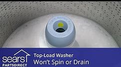 Troubleshooting a top-load washer that won't drain or spin video | Washer tips and tricks