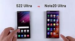 Samsung S22 ULTRA vs Samsung Note 20 Ultra SpeedTest