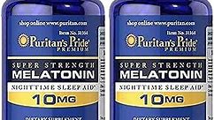 Puritan's Pride Super Strength Rapid Release Capsules Melatonin 120 Count (Pack of 2)(Packaging may vary)