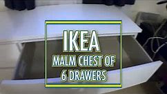 Ikea MALM 6 drawer dresser Step by Step Assembly and Unboxing
