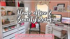 Home Office Setup 2021 | Ikea PAX Organization | Craft Room Clean with Me | Beauty Room Decor Ideas