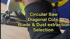 Mastering Plywood Diagonal Cuts with Circular Saw! Choose the Perfect Blade and Dust Extraction!