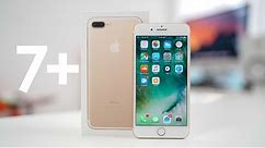 iPhone 7 PLUS Gold UNBOXING and SETUP