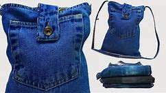 Jeans Bag tutorial | Recycle old jeans | Diy denim projects