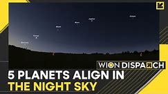 Five planets line up with Moon in night sky | WION Dispatch