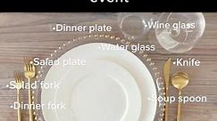 How to: Correctly set a table for a dinner party or event #basictable #tablesetting #placesetting #tablesettingideas #HowTo #dinnerparty #event