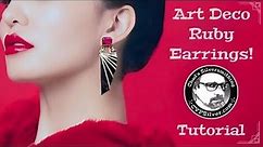 Ruby Art Deco Earrings: A Silversmithing Tutorial