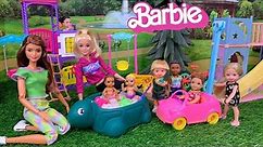 Barbie Doll Family New Baby First Playdate at the Playground