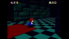 A shot of the mysterious levels in the Super Mario 64 cartridge