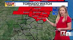 Tornado watch issued for some NC, VA counties
