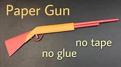 How to Make Paper Gun without Glue | Origami | How to Make a Paper Gun | Paper Craft | Paper Gun