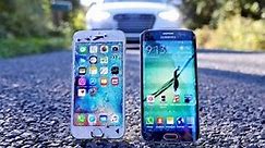 iPhone 6S vs Samsung Galaxy S6 Edge Drop Test! - Vidéo Dailymotion
