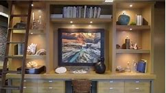 Built-in Bookcases #homedecor #cabinettransformation #lightingtips #RestorationHardware #homedecor #DIY #interiordesign