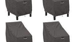 Classic Accessories Ravenna Water-Resistant 25.5 Inch High Back Patio Chair Cover, 4 Pack - Bed Bath & Beyond - 23134611