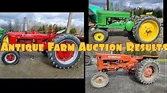 Antique Farm Auction Results