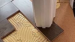 How to install herringbone flooring around door jamb | Wooden Floor