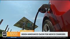 Biden announces $623M for new EV chargers