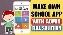 how to make school management app in android studio || how to make school app without coding