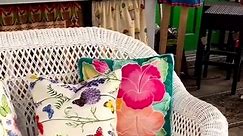!Furniture Spotlight! White wicker is the perfect way to liven up your front or back porch! 🧺💐 | Annie Laurie's