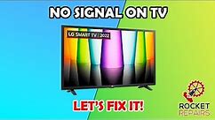 Fixing a faulty LG TV that does not display a picture from any connected devices.