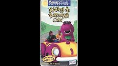 Opening & Closing To Riding In Barney's Car (1995 VHS)