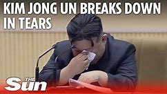 North Korean leader Kim Jong Un CRIES during speech on falling birth rates