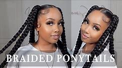 How To: Braided Ponytail With Braiding Hair || Beginner Friendly