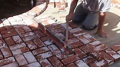 How to Build a Brick Patio Basket Weave Pattern DIY