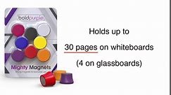 16 Strong Magnets for Whiteboards, Glass Boards and Fridges