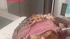 Preheat oven to 500 degree, for every pound of your prime rib add 5 minutes this is 5 pounds so I’m adding 25 minutes plus additional 10 minutes. Put the timer to 35 minutes when it’s done do not open your oven leave the meat there for 2 to 3 hrs #happylife #fypシ゚ #algorithm | Lorna Millares Sanford