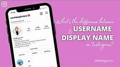 What's the Difference Between Username and Display Name on Instagram?