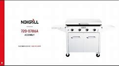 4-Burner Propane Gas Grill in Stainless Steel with Griddle Top (720-0786A)