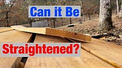 How to Straighten Warped Crooked Cupped Twisted Lumber
