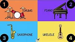 Four Corners Music Game Musical Instruments, Elementary Classroom Brain Break Movement Activity FUN!