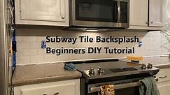 Subway Tile Backsplash Install - Beginner's DIY Step by Step / How To