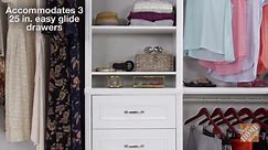 ClosetMaid Impressions Basic Plus 60 in. W - 120 in. W White Wood Closet System 53862