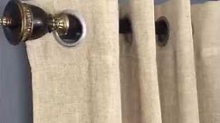 Solution for hanging curtains over vertical blinds - No Drill Bracket
