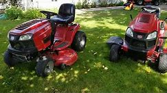Craftsman T1600 and T2400 Lawn Tractors Walk Around